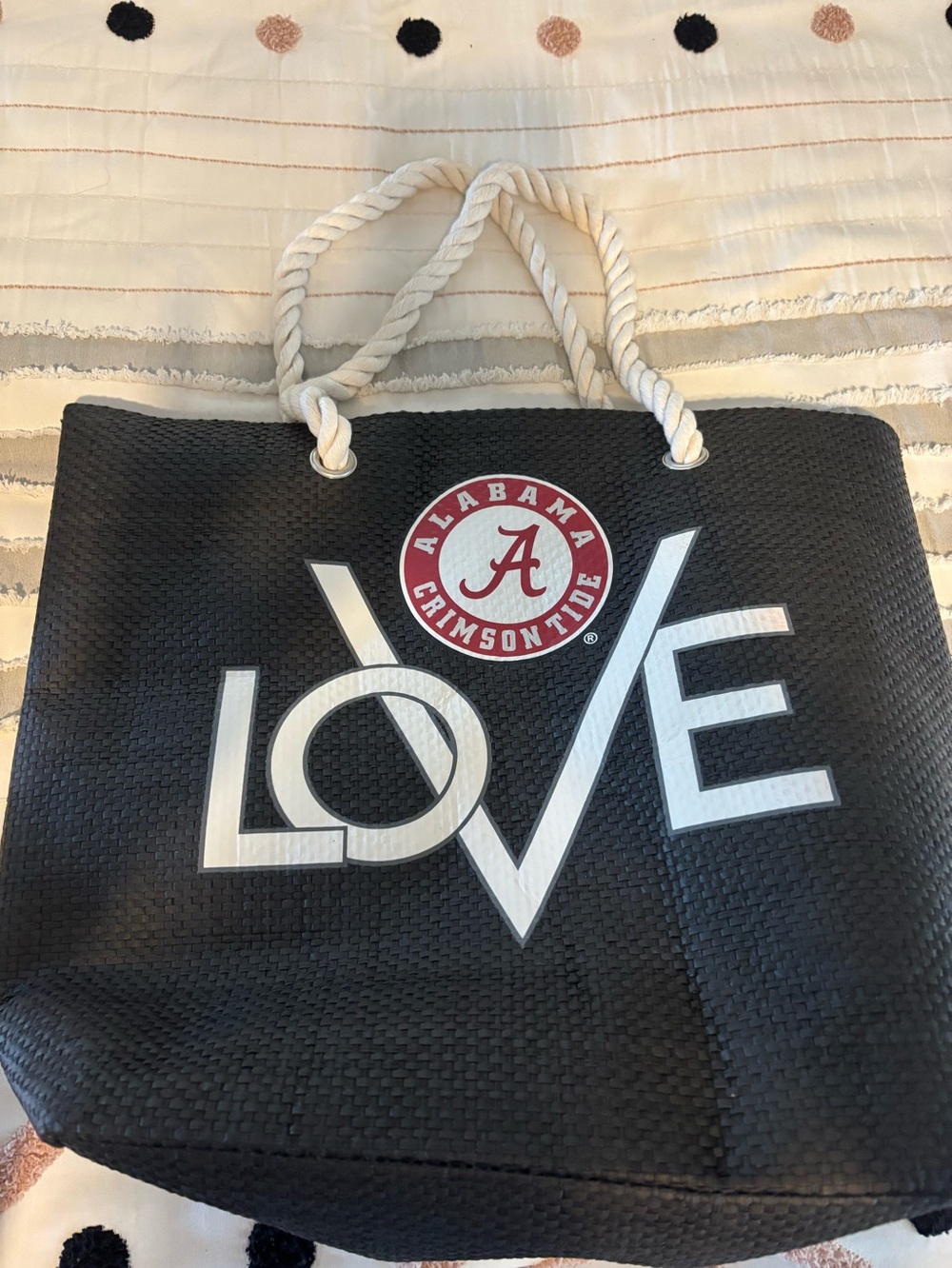 Alabama Crimson Tide beach tote